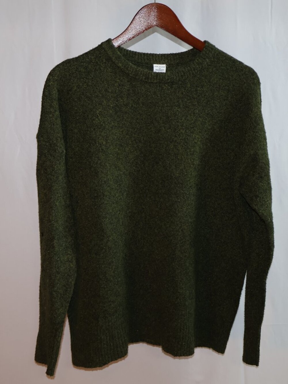 Melrose and Market Dark Green Crewneck Sweater, Size Small
